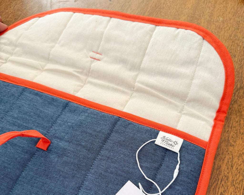 Chambray Quilted Sawtooth Star Laptop Case 13"-14"