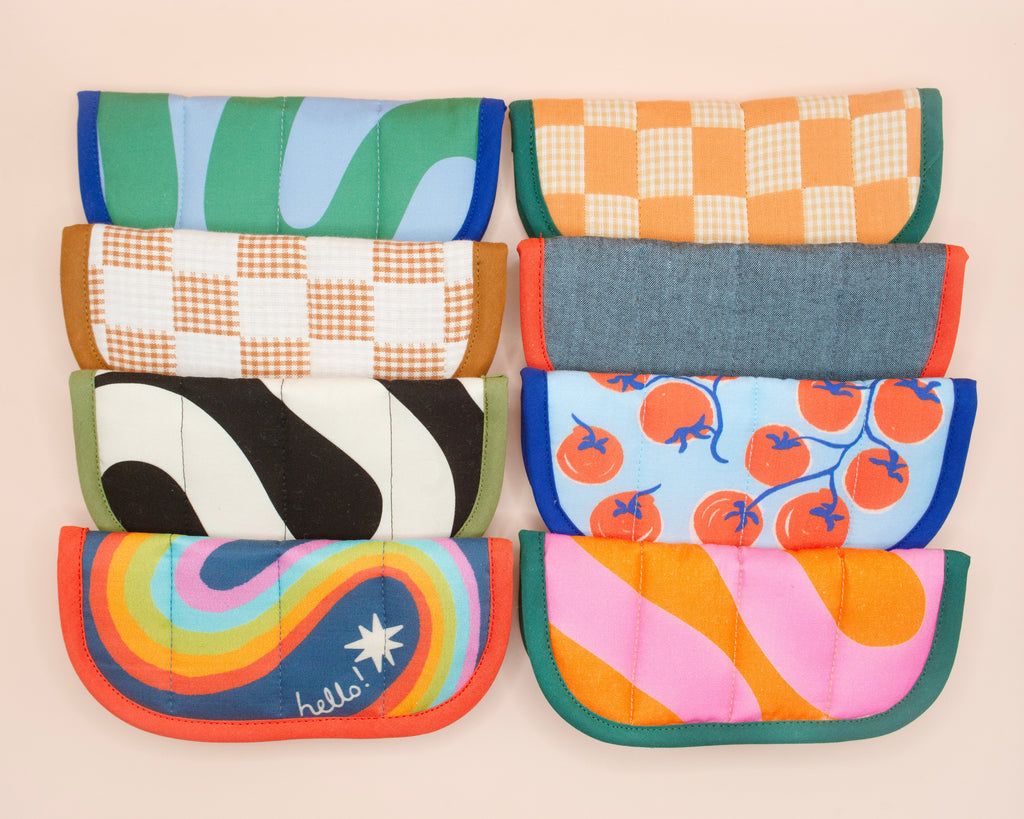 Tomato Quilted Soft Glasses Case
