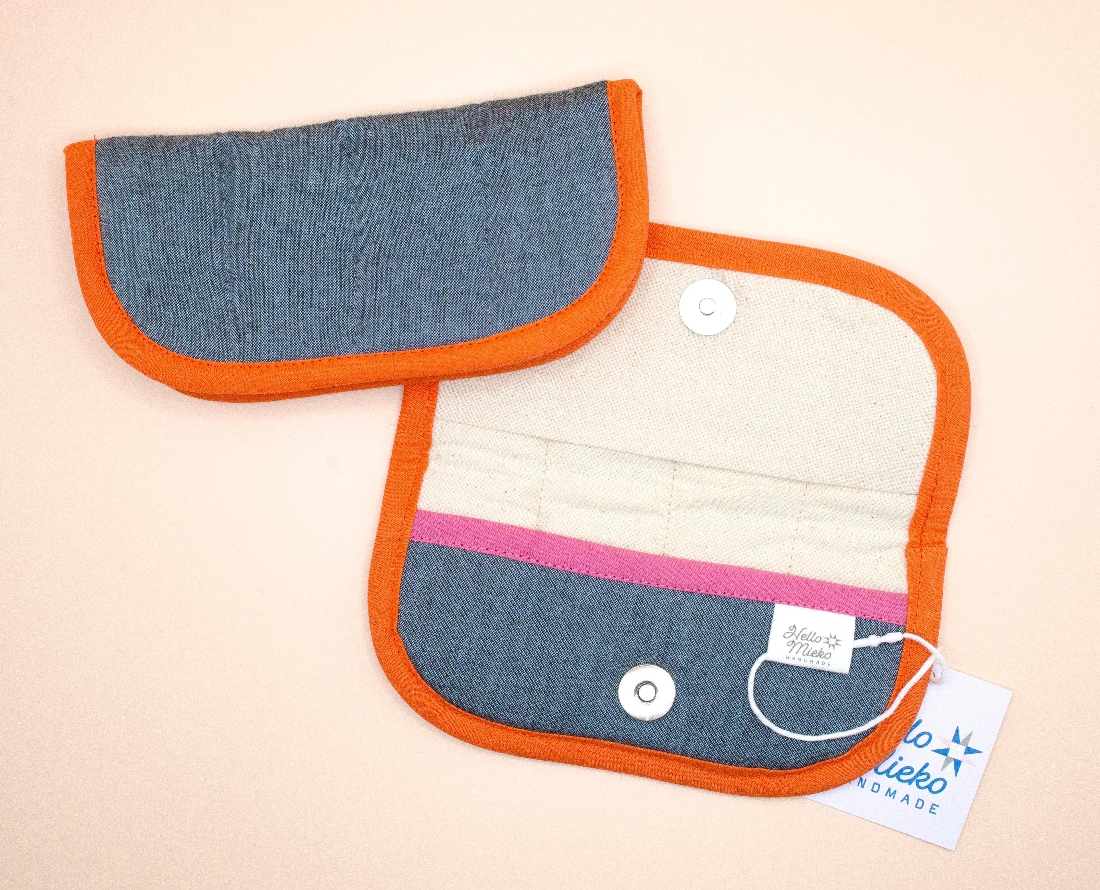 Chambray Quilted Soft Glasses Case