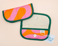 Pink & Orange Groove Quilted Soft Glasses Case
