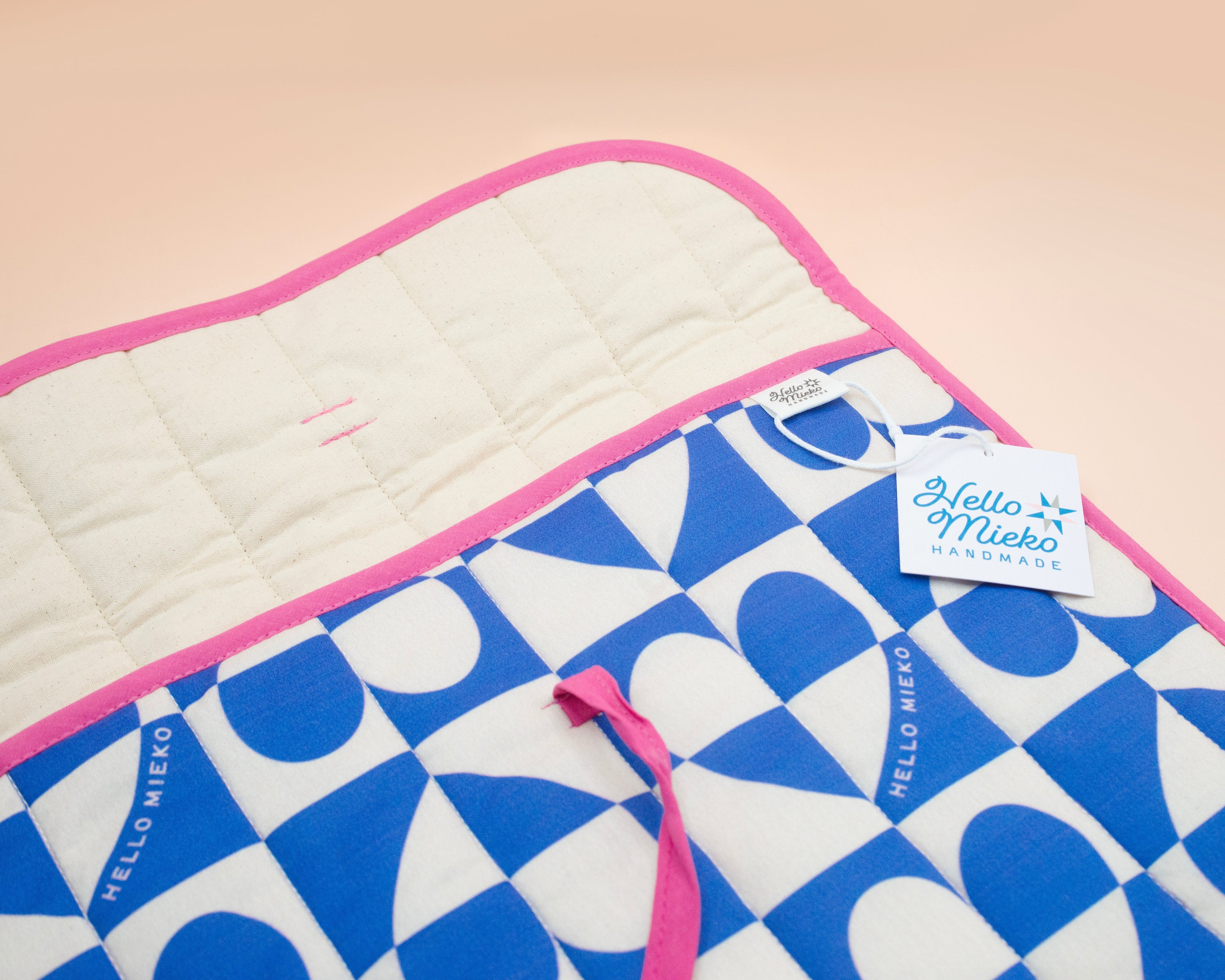 Heart Check Quilted Laptop Case 13"-14"
