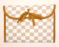 Caramel & Ivory Gingham Check Quilted Laptop Case 13"-14"