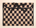 Black & Ivory Gingham Checkmate Quilted Laptop Case 13"-14"