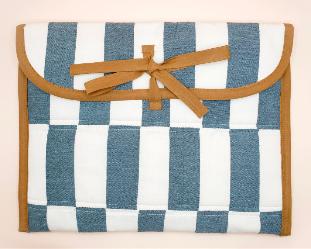 Chambray Quilted Check Laptop Case 13"-14"