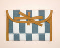 Chambray & Ivory Quilted Check Wide Stash Case