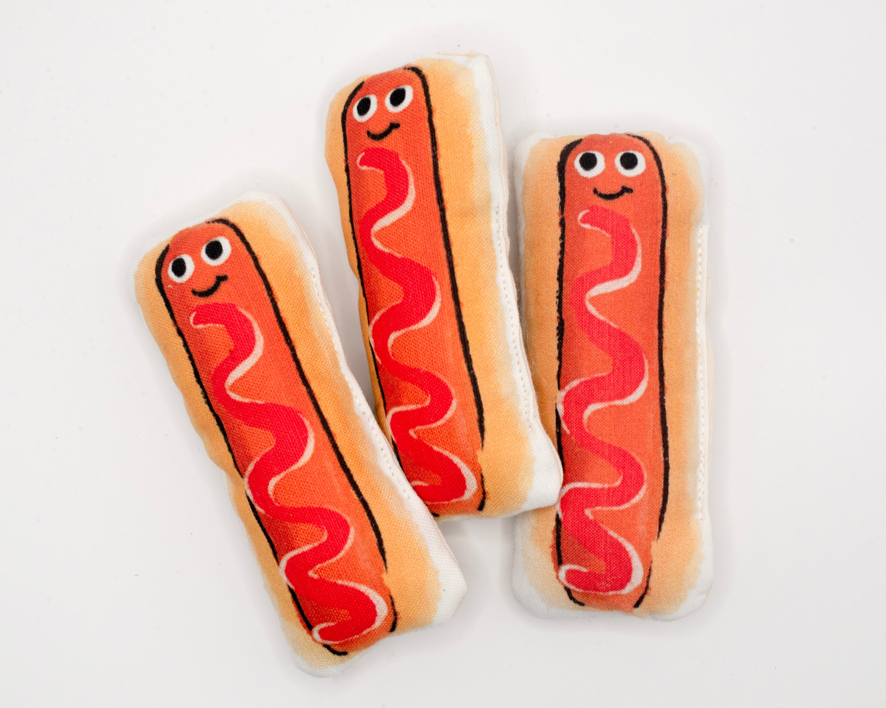 Hot Dog Catnip Toy