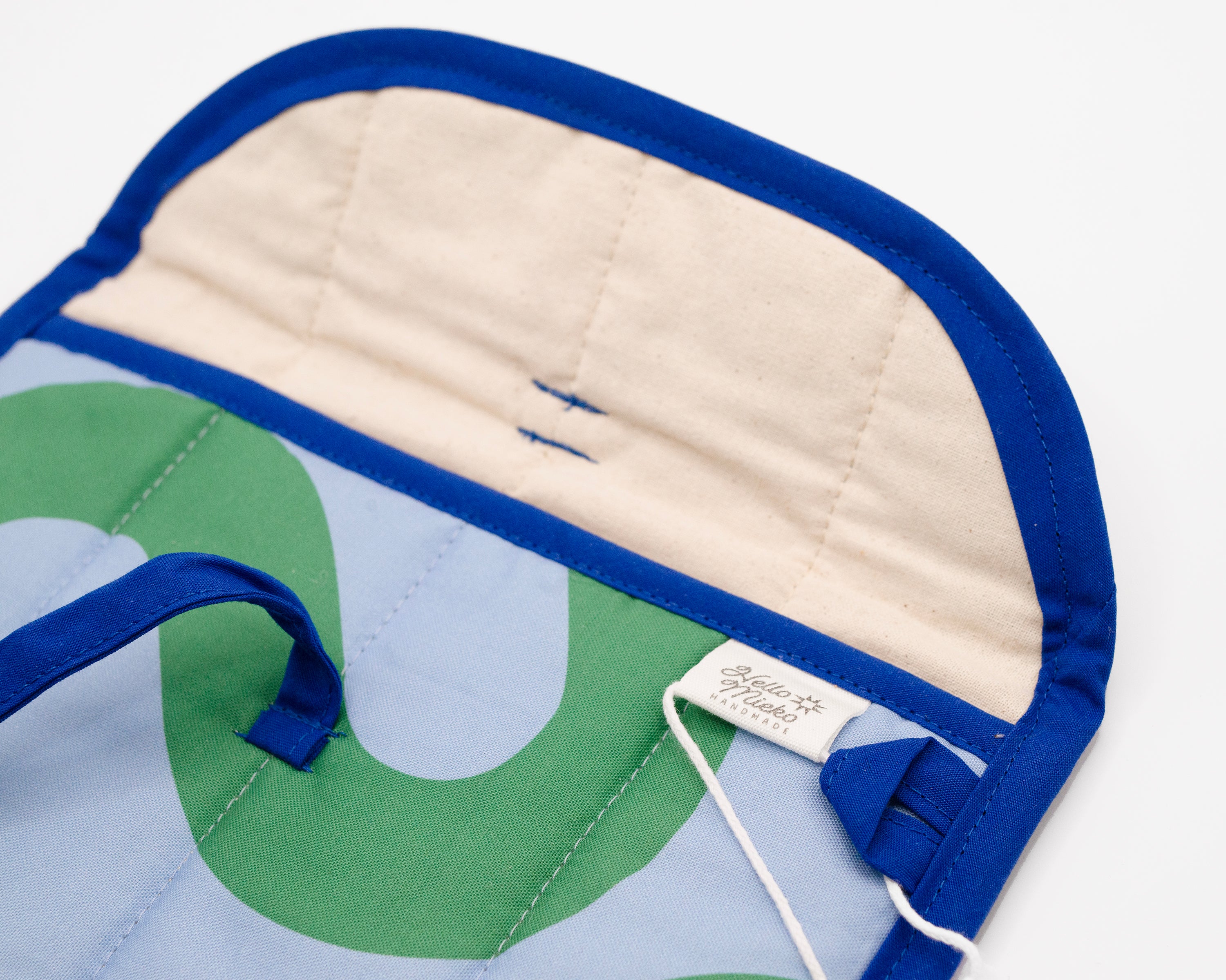 Blue & Green Groove Quilted Stash Case