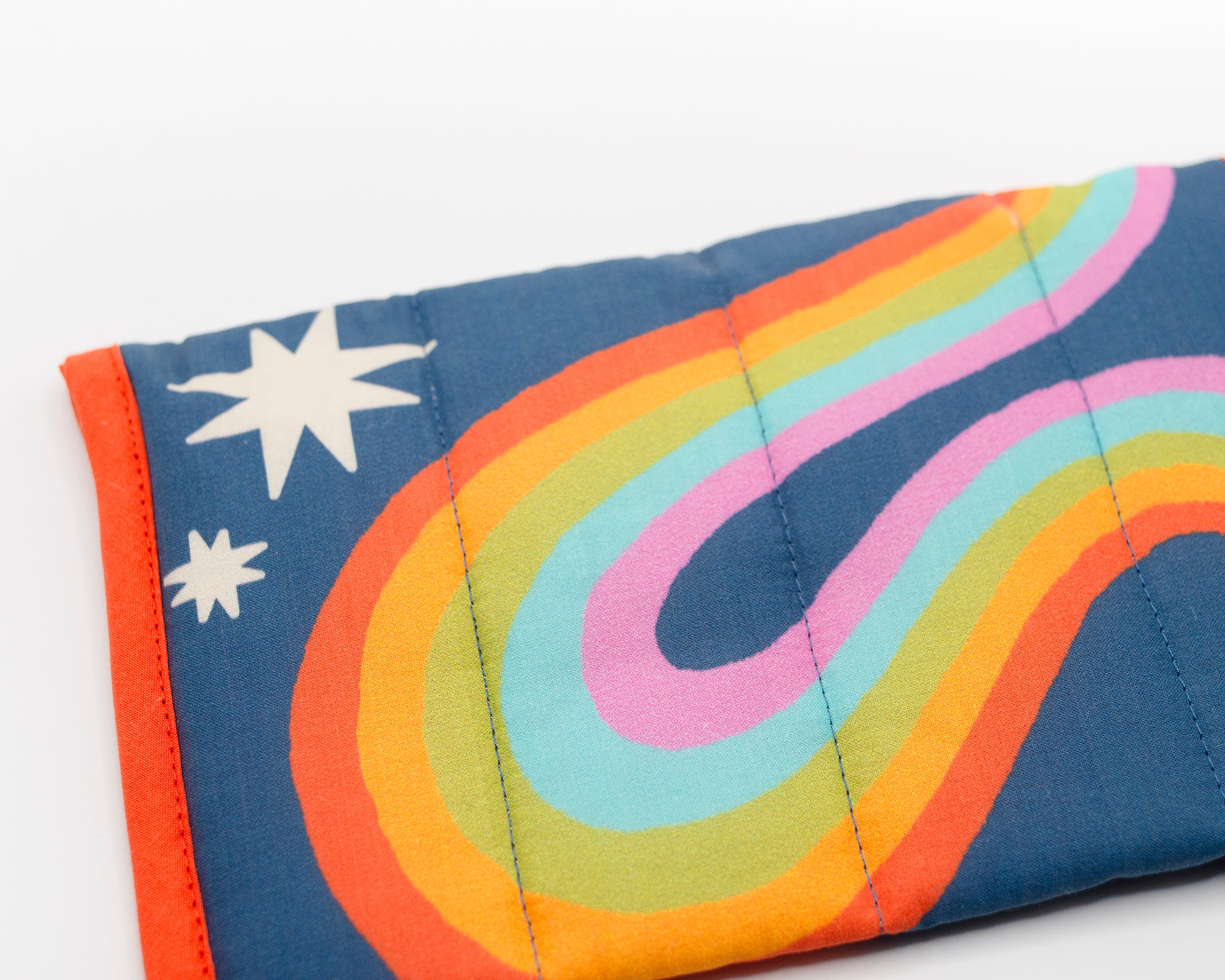 Rainbow Quilted Stash Case