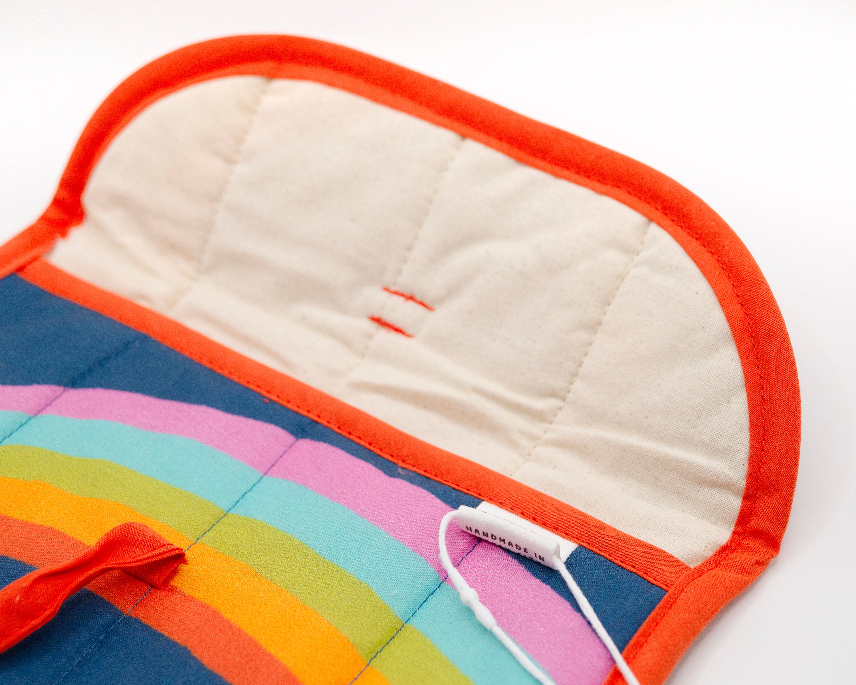 Rainbow Quilted Stash Case