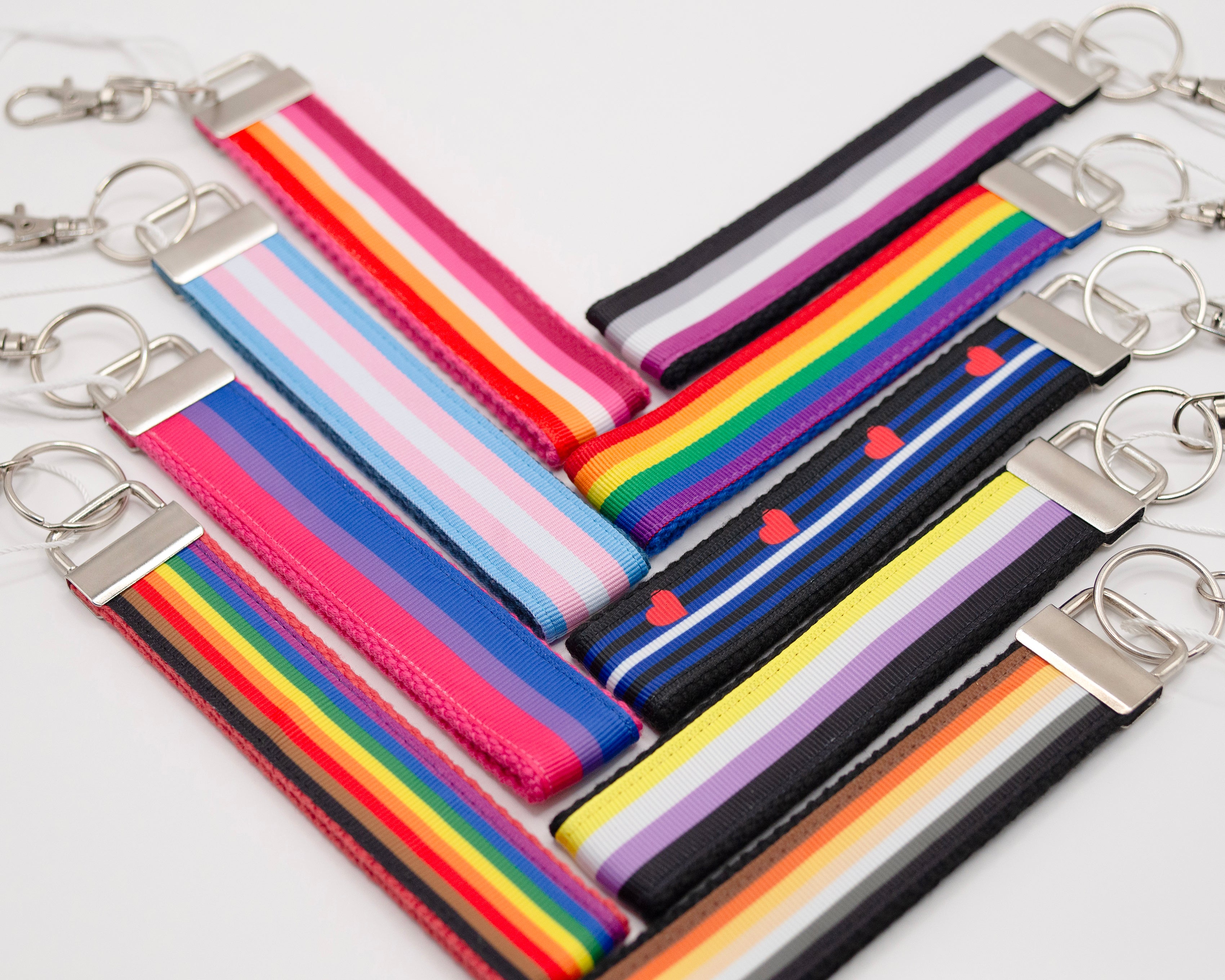 Pride Wristlet Keychain - 1" Classic