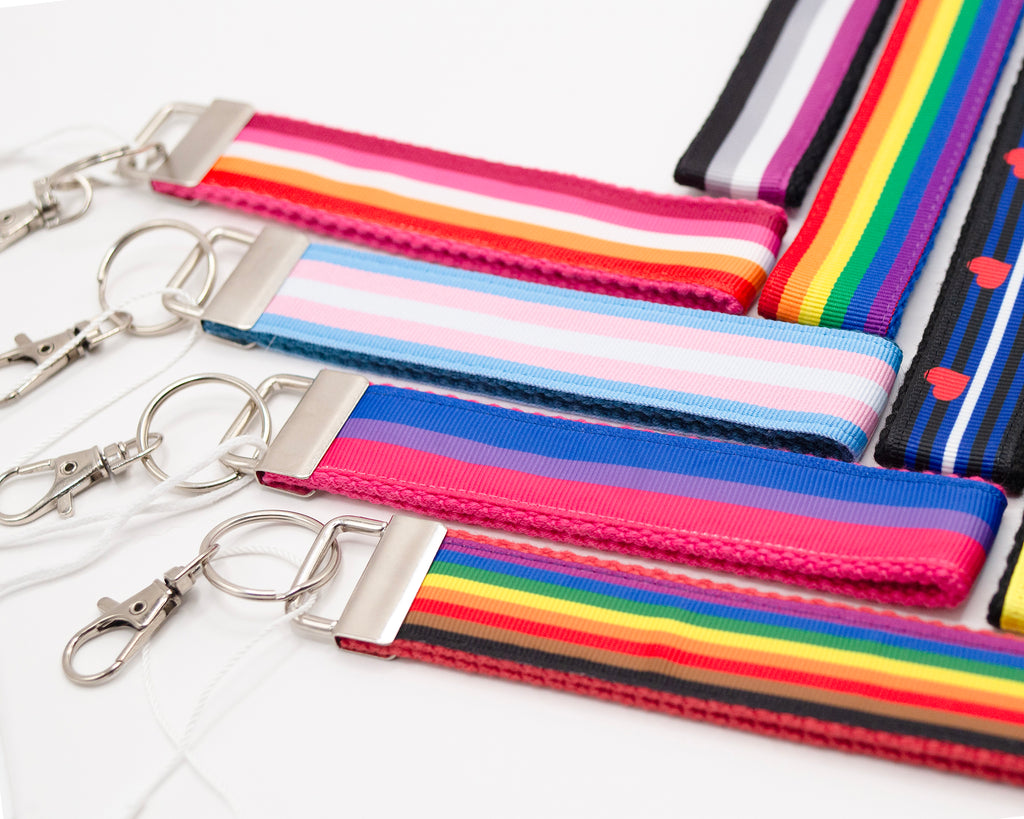 Pride Wristlet Keychain - 1" Classic