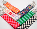 Wristlet Keychain - 1.5" Wide - Quilty Geos