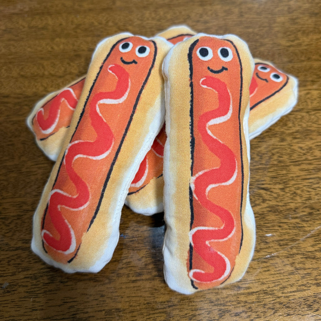 Hot Dog Catnip Toy