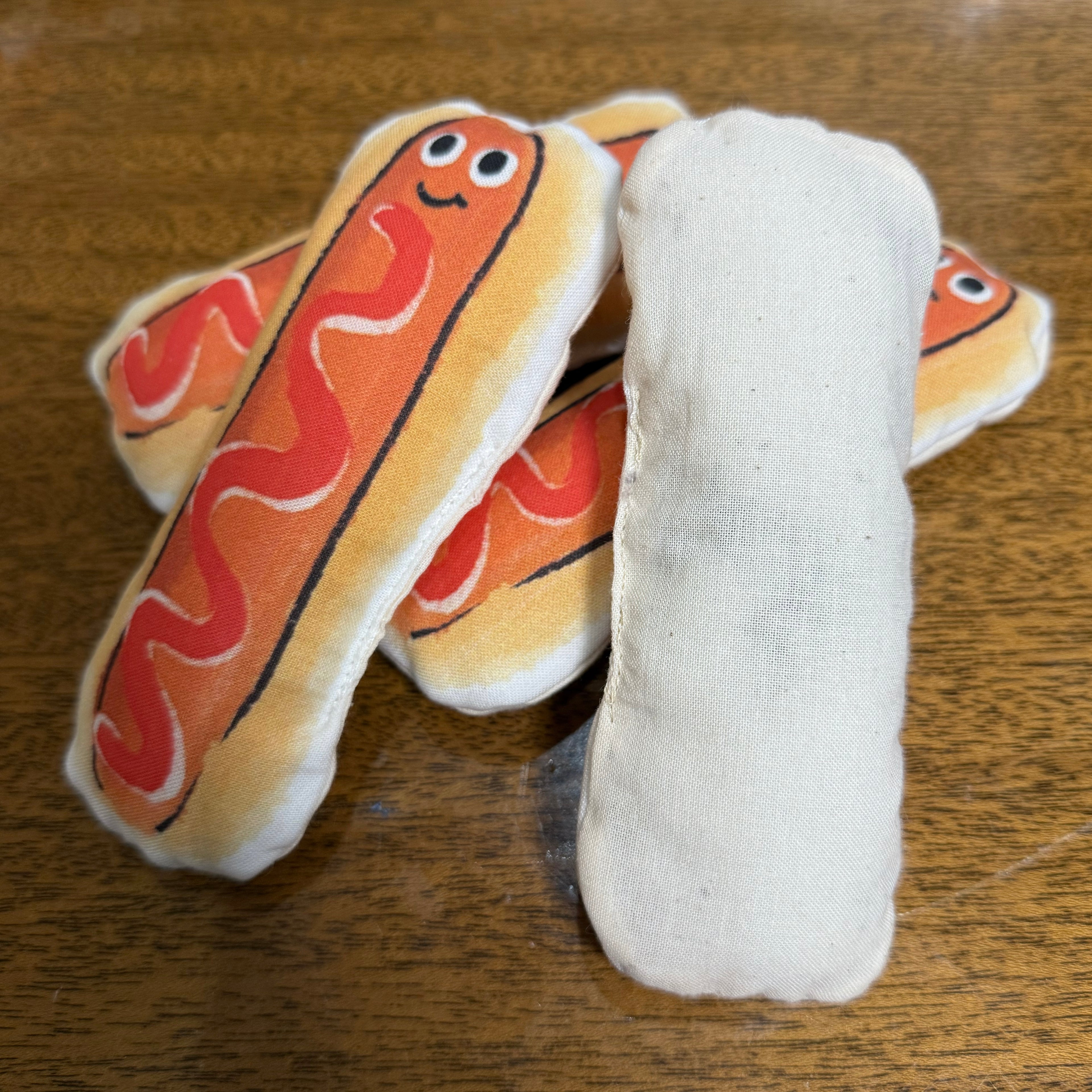 Hot Dog Catnip Toy