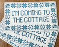 Coming To The Cottage Quilt Sticker