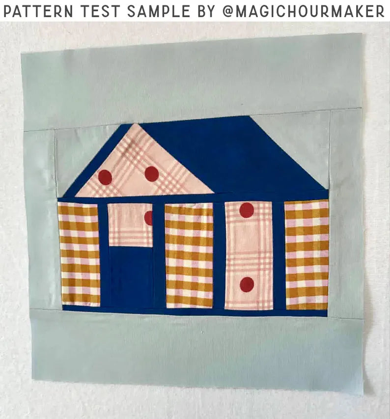 Coming to the Cottage Quilt Block Pattern