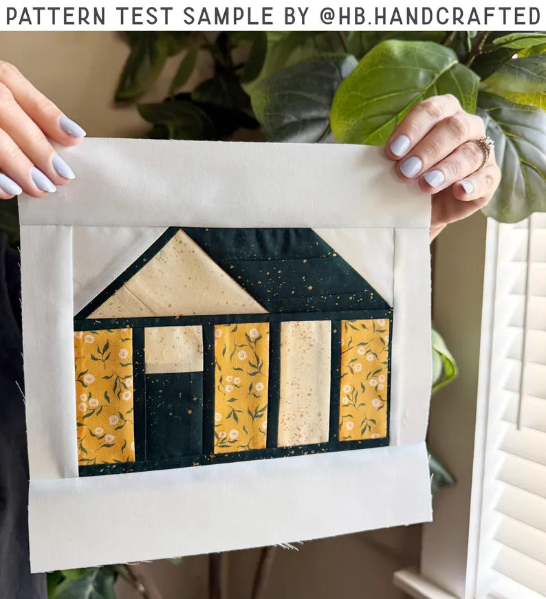 Coming to the Cottage Quilt Block Pattern